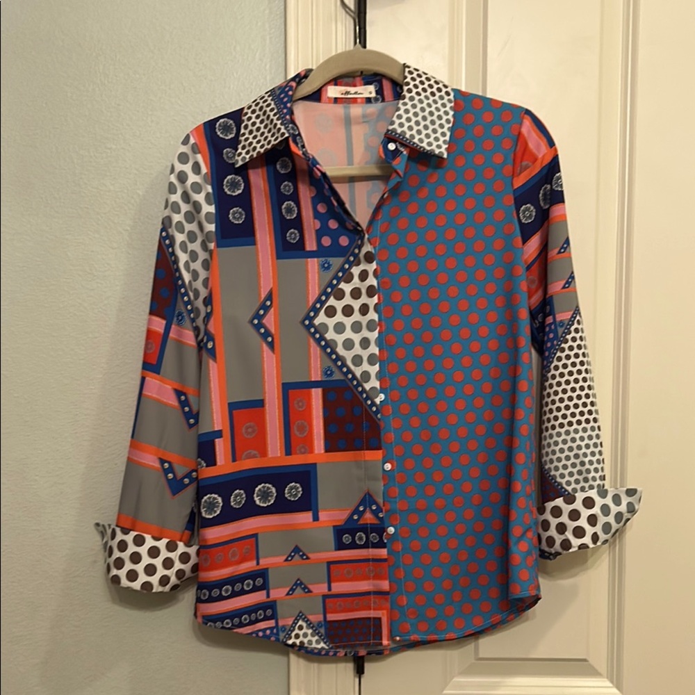 Abstract print shirt